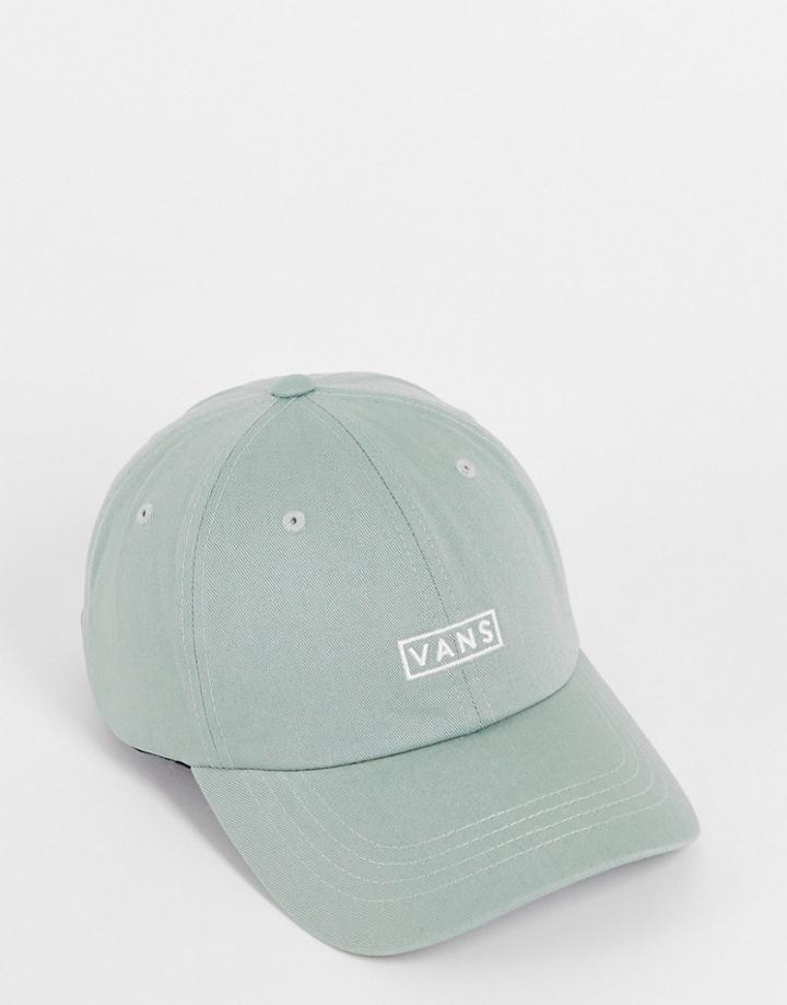 Vans Small Logo Baseball Cap In Green