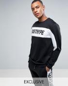 Hype Sweatshirt In Black With Logo - Black