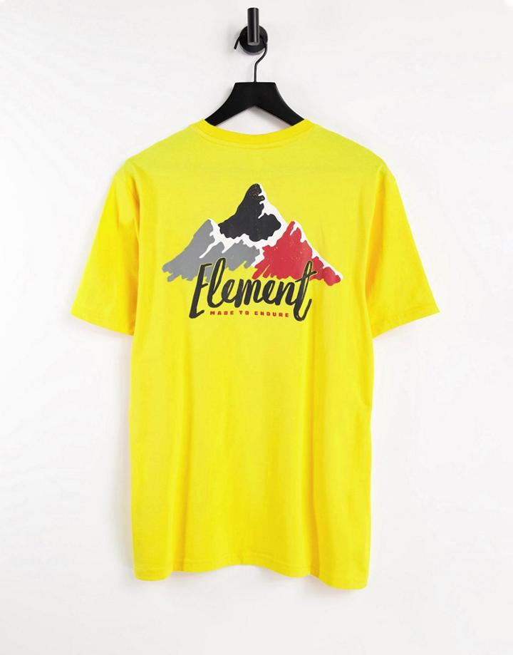 Element Yelton T-shirt In Yellow