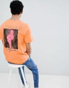 Jack & Jones Originals T-shirt With Fluro Back Graphic - Orange