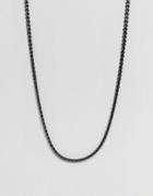Aldo Snake Chain Necklace In Gunmetal - Silver