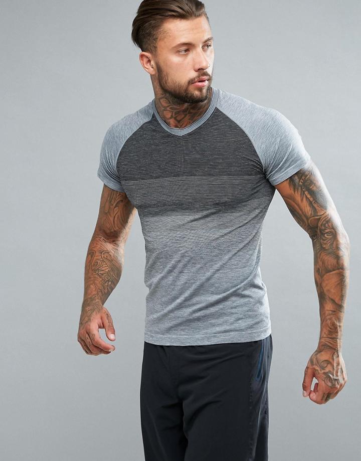 Saucony Running Runlife Seamless T-shirt In Gray Sam800028-fshbk - Gray
