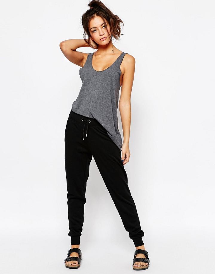 New Look Jersey Track Pants - Black