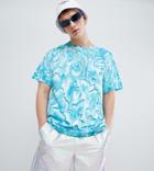 Reclaimed Vintage Inspired Festival T-shirt With Tye Dye In Blue - Blue