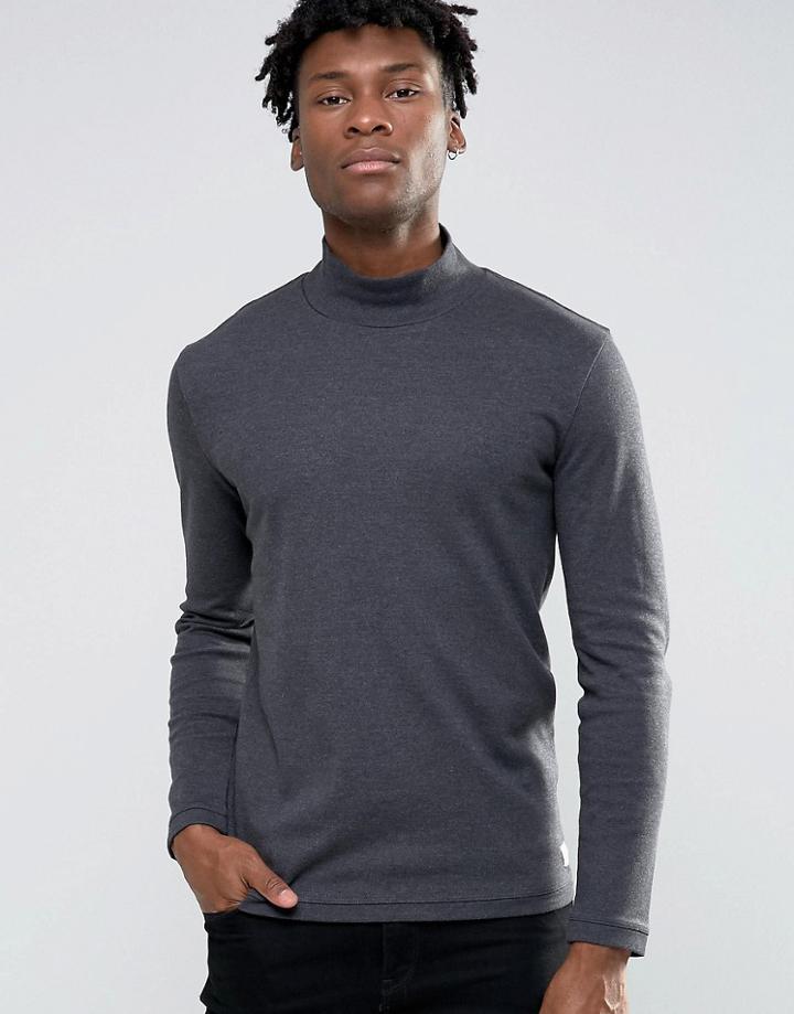 Selected Homme Turtleneck Sweat - Gray
