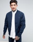 Fred Perry Tramline Bomber Jacket In Navy - Navy