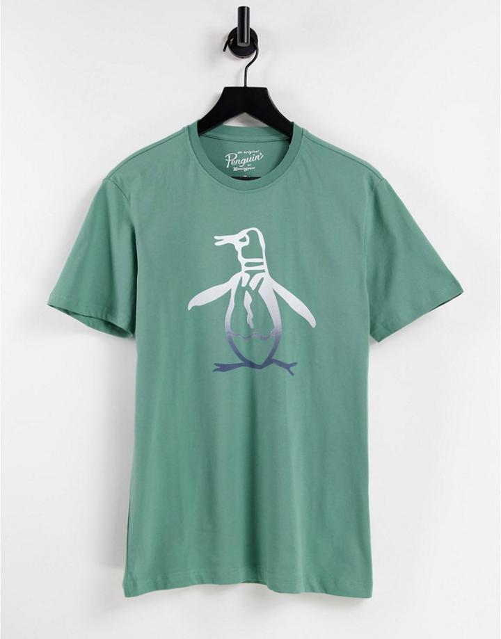 Original Penguin Ombre Pete T-shirt-green