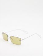 Weekday Drive Sunglasses With Square Lens In Green