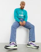 Puma Hoops Oversized Long Sleeve In Green