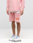 Ellesse Shorts With Drop Crotch - Pink