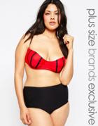 Big Guns For Asos Scallop Bikini Top