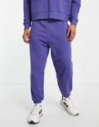 Asos Design Co-ord Oversized Sweatpants In Blue-blues