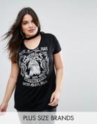 Koko Rock 'n' Roll Motif Top - Black