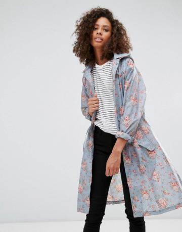 Cath Kidston Raincoat Westbourne Rose S-m - Pink