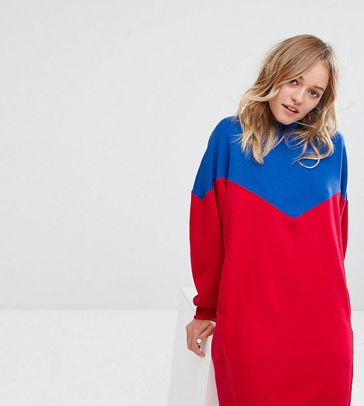 Monki Color Block Sweat Dress - Multi