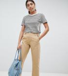 Asos Design Canvas Cargo Pants In Sand-no Color