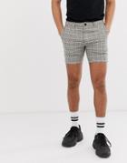 River Island Shorts In Gray Check