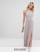 Tfnc Wedding Maxi Dress With Embellishment - Gray