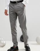 Asos Skinny Suit Pants In Mid Gray - Gray