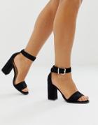 Raid Imani Block Heeled Sandals In Black - Black