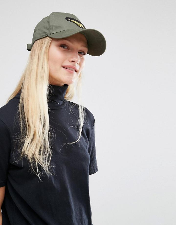 New Look Military Badge Cap - Gray