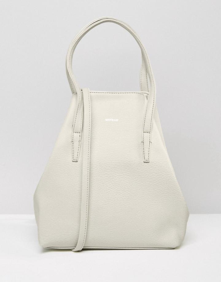Matt & Nat Shopper Tote Bag - White