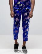 Reclaimed Vintage Brocade Pants - Blue