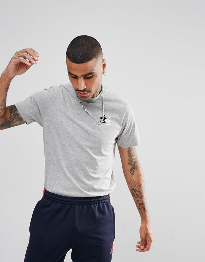 Gio Goi T-shirt With Small Logo In Gray - Gray