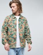 Element Murray Coach Jacket In Jungle Camo Print - Green