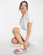 Noisy May Smock T-shirt With Peplum In White