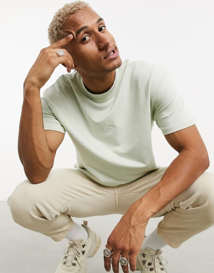 The Couture Club Essential Tonal T-shirt In Green - Part Of A Set