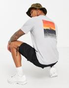 Columbia High Dune Back Print T-shirt In Gray-grey