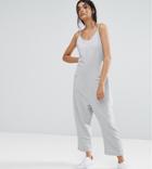 Adpt Tall Aries Casual Jumpsuit - Gray