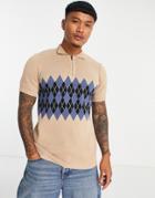 Bolongaro Trevor Knitted Polo In Gray