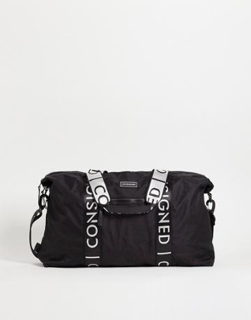 Consigned Taped Holdall In Black