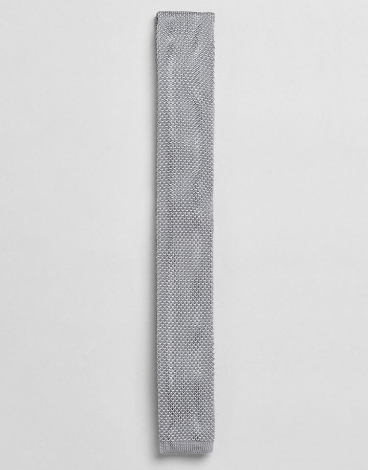 Gianni Feraud Knitted Tie - Gray