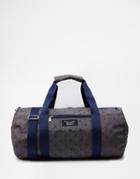 Original Penguin Duffle Bag With All Over Print - Gray