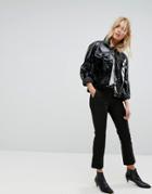 Mango Eyelet Detail Pants - Black