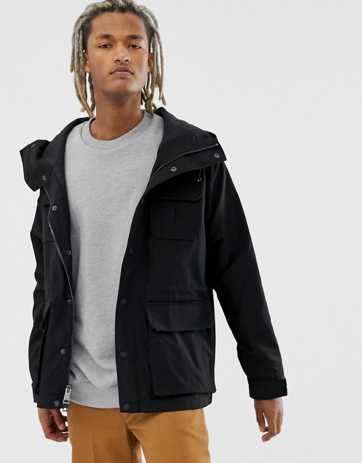 Penfield Kasson Mountain Lightweight Parka In Black - Black