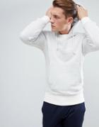 Stradivarius Towelling Hoodie In Gray Marl - Gray