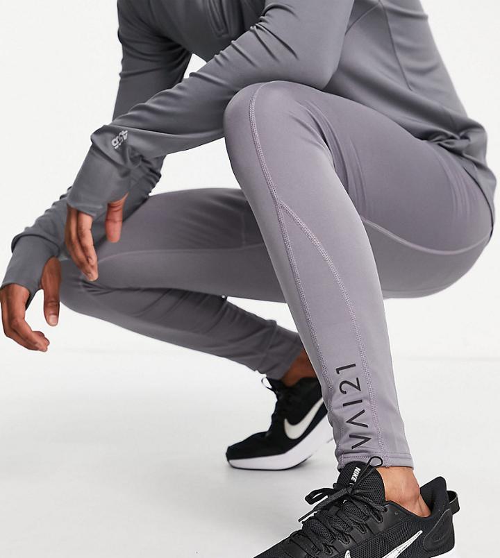 Vai21 Training Leggings In Gray-grey
