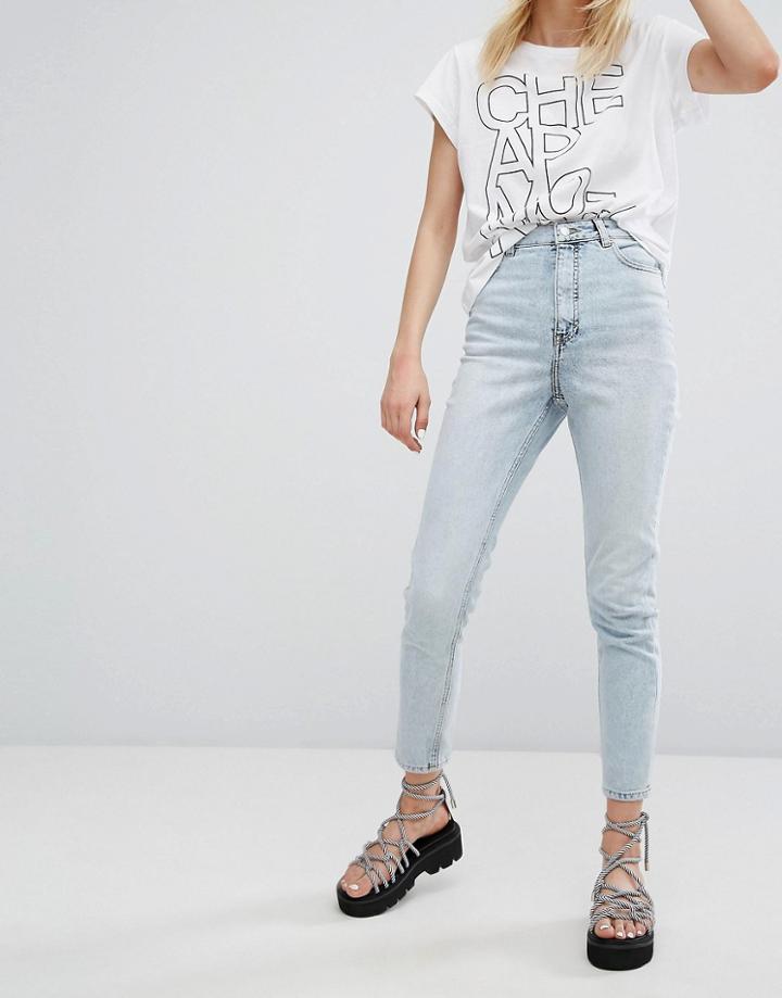 Cheap Monday High Waist Slim Fit Jean - Blue