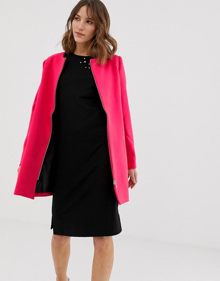 B.young Zip Front Jacket - Pink