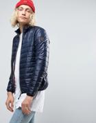 Napapijri Acalmar Quilted Jacket Zipthru Evodown In Navy - Navy