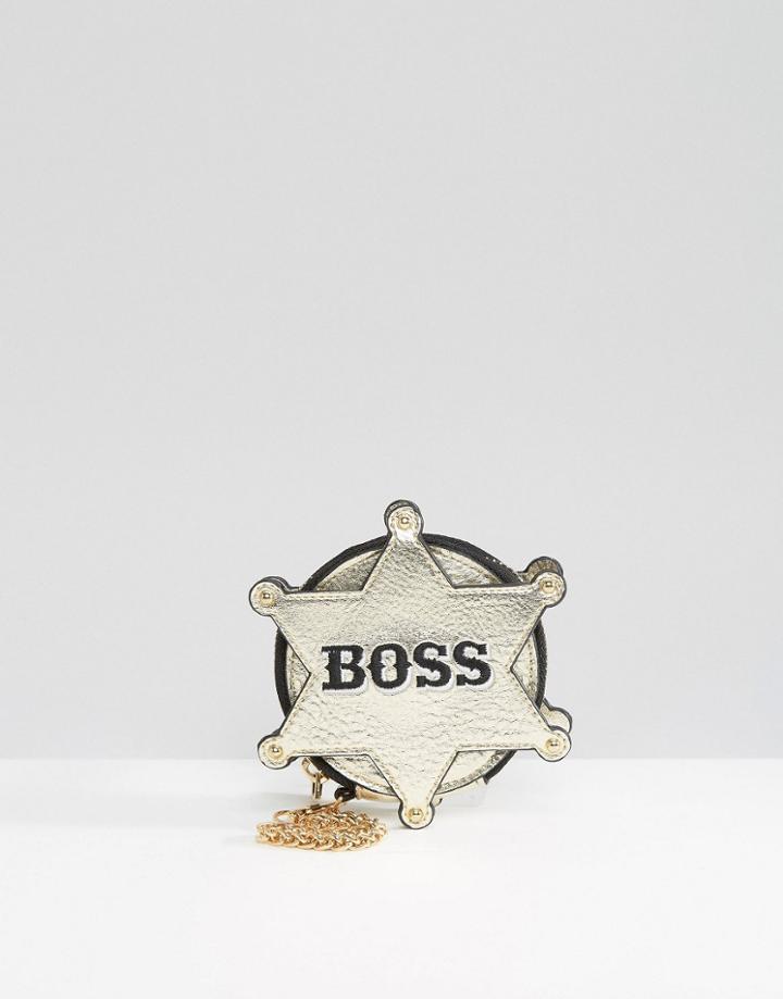 Skinnydip Boss Badge Coin Purse - Silver