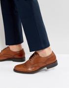 Vagabond Salvatore Leather Brogue Derby Shoes - Tan