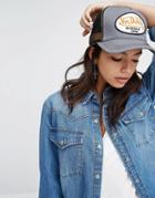 Von Dutch Cap In Gray With Mesh - Gray