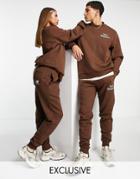 New Balance Cookie Sweatpants In Brown And Beige