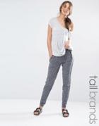 Y.a.s Tall Zip Pocket Marl Jogger - Gray