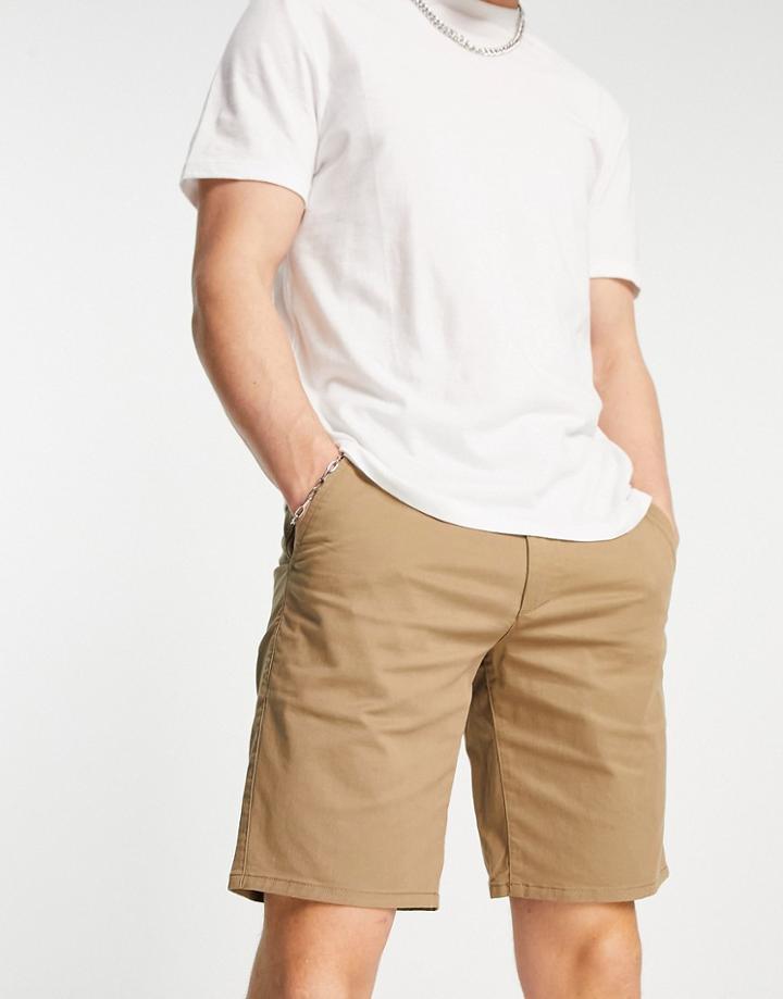 Farah Hawk Chino Shorts In Stone-neutral